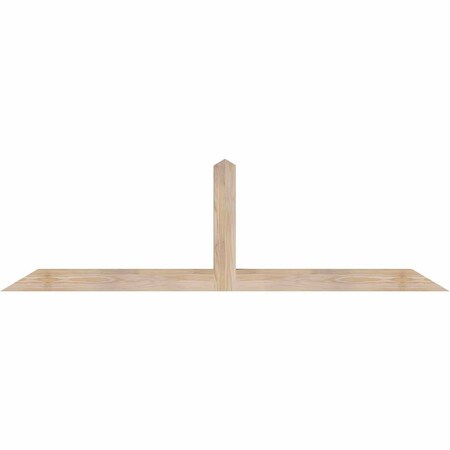 Ekena Millwork Portland Smooth Timber Gable Bracket, Douglas Fir, 72"W x 21"H x 3 1/2"D x 3 1/2"F, 7/12 Pitch GBW072X21X0404POR00SDF